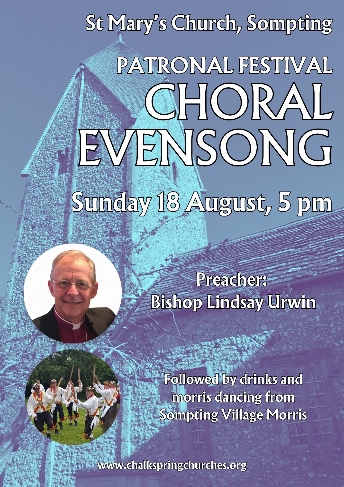 Patronal Festival Choral Evensong. Sunday 18 August, 5pm.