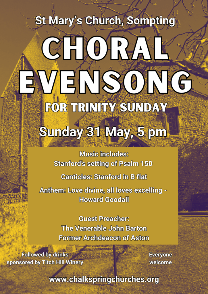 Choral Evensong for Trinity Sunday. Music includes Stanford's setting of Psalm 150.